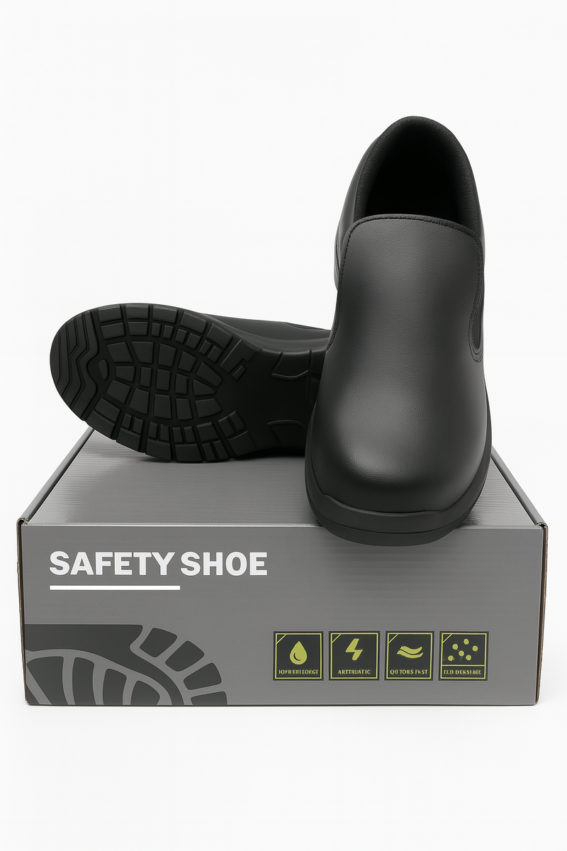 Safety Shoes Anti Oil Slip Shoes Steel Toe Safety Shoes Chef Shoes