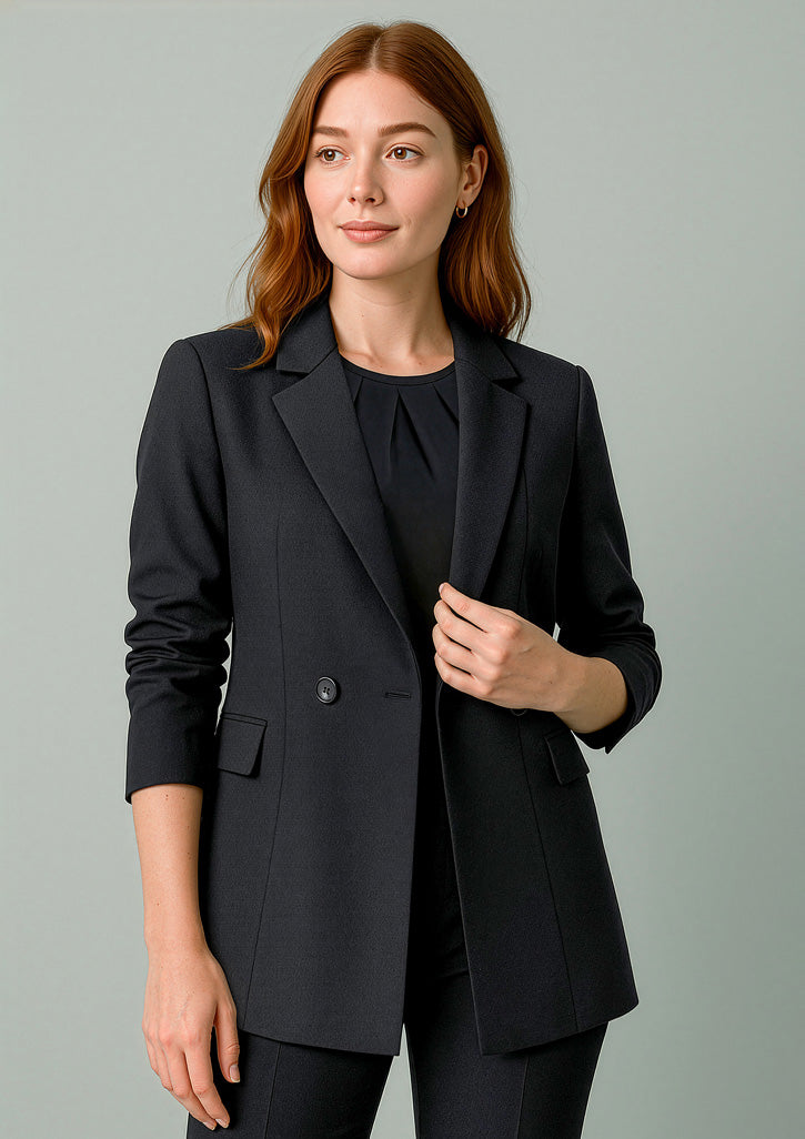 Womens Renew Double Breasted Longline Jacket