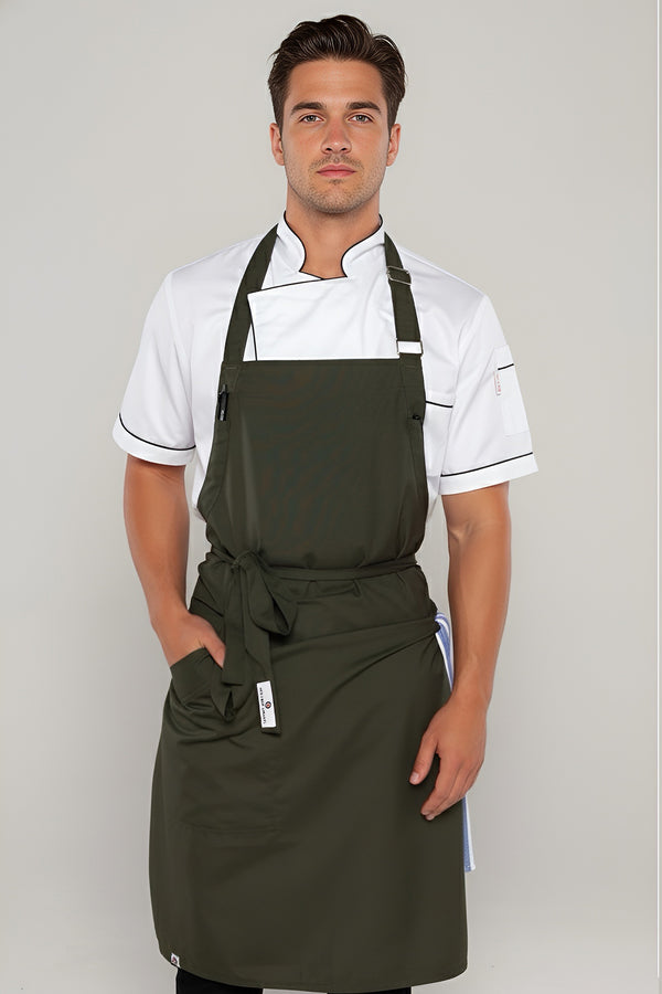 Niche Dark Green Chef Bib Apron