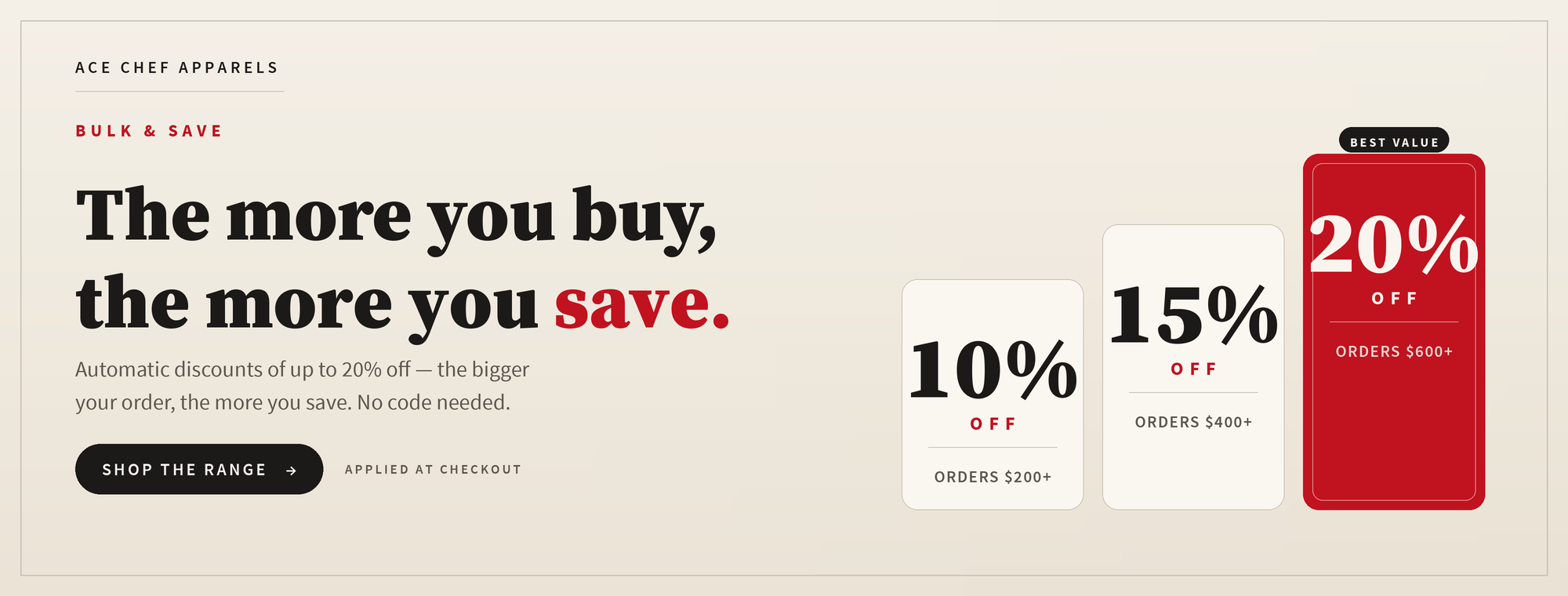 Bulk & Save