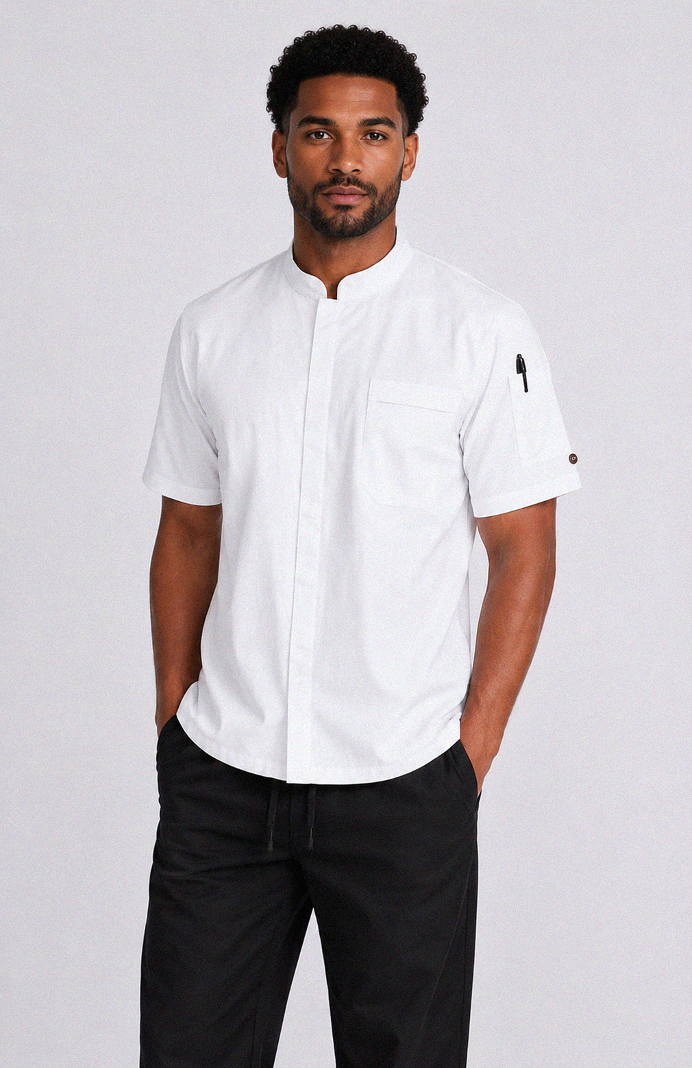 Raven White Chef Jacket
