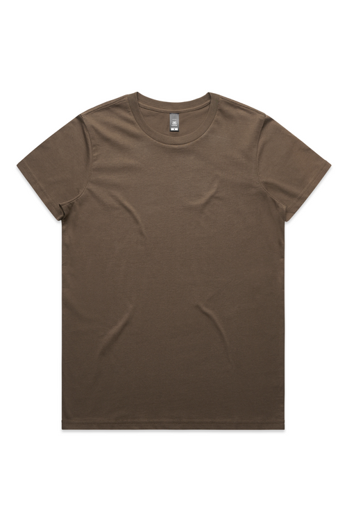Women's Maple tee- Walnut