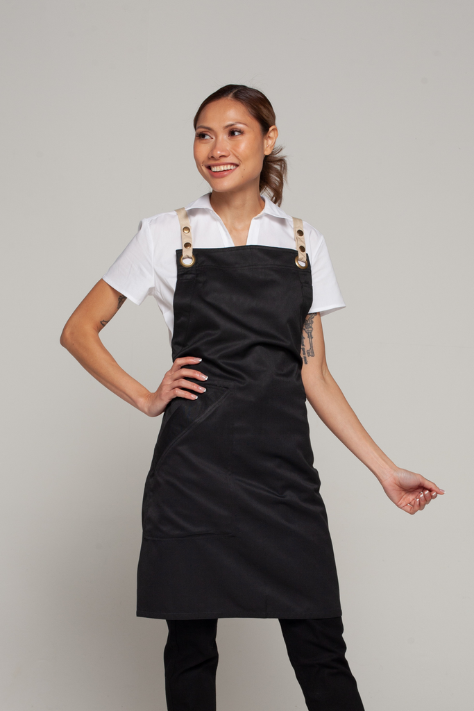 BONDI Black / Beige straps - Ace Chef Apparels