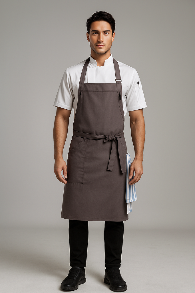 Niche Graphite bib Chef Apron one size - Ace Chef Apparels