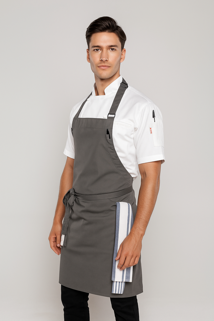 Niche Steel grey Chef Apron one size - Ace Chef Apparels