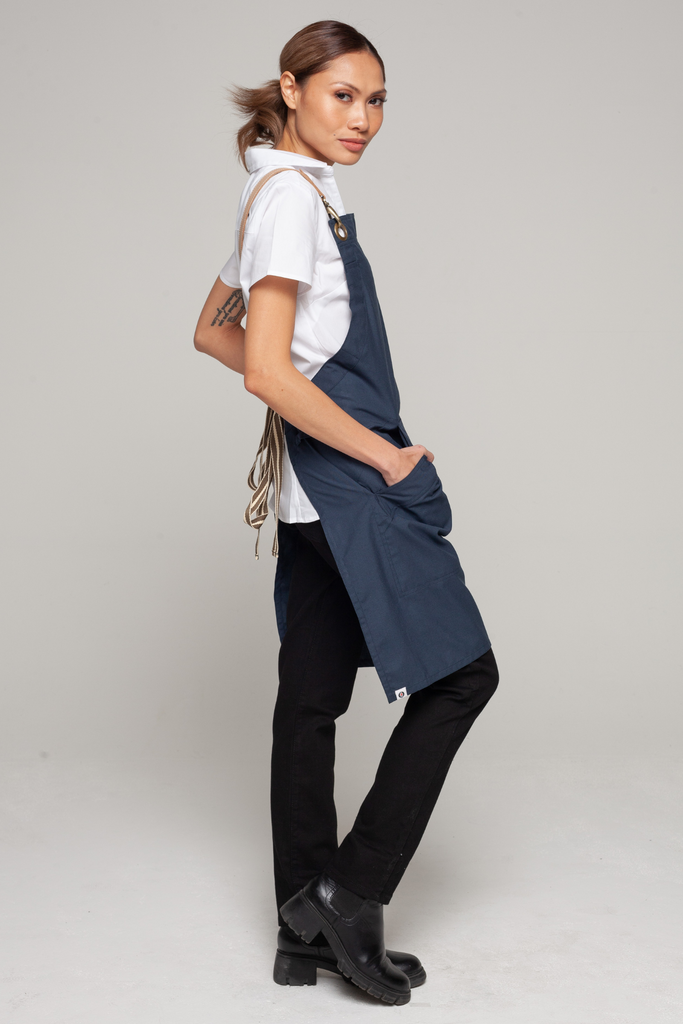 BONDI Bluish grey / Beige leather dual tone - Ace Chef Apparels