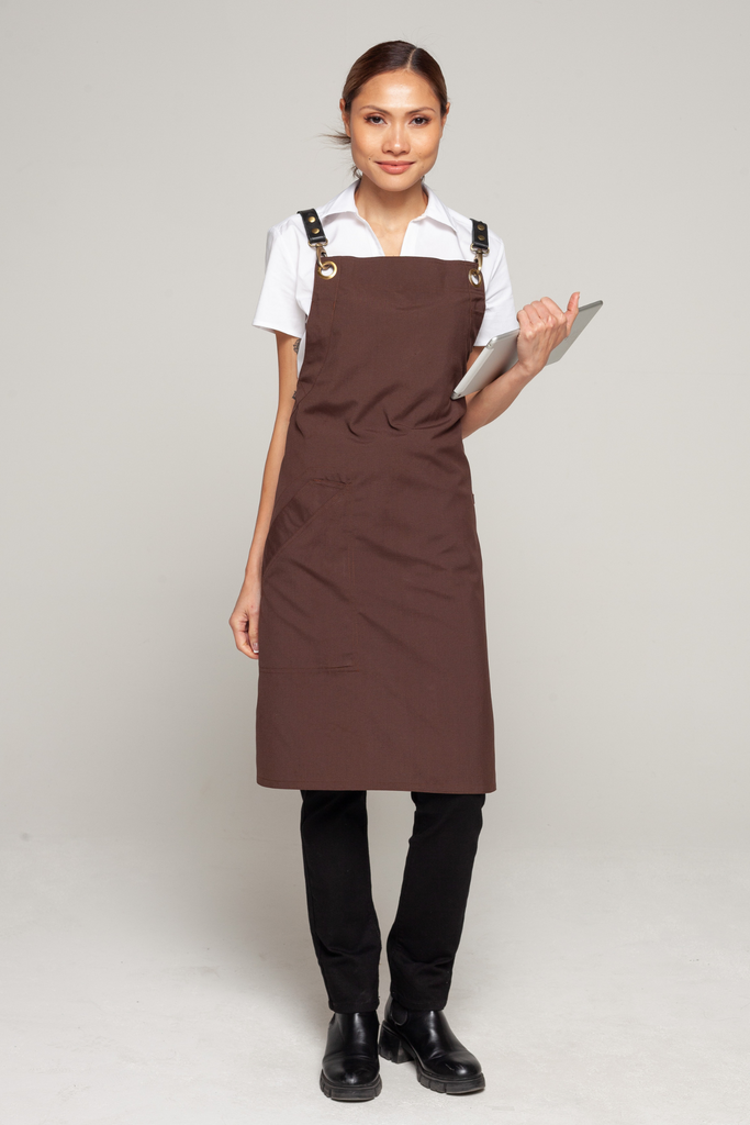 BONDI Chocolate brown / Black leather dual tone - Ace Chef Apparels