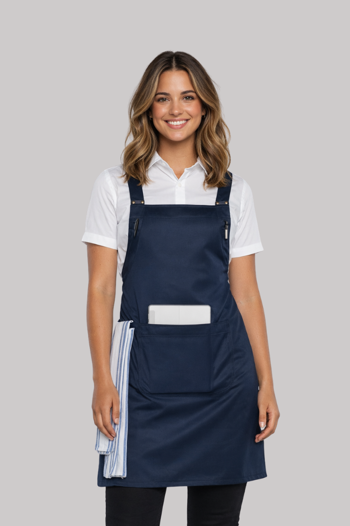 Shana Navy Crossover Apron