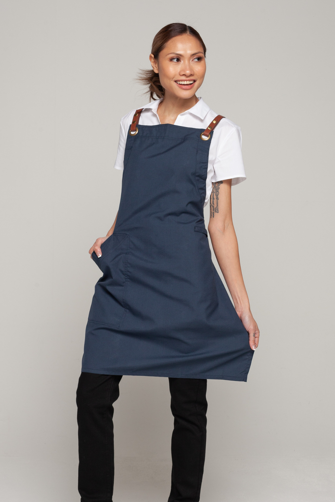 BONDI Bluish grey / Chocolate PU - Ace Chef Apparels