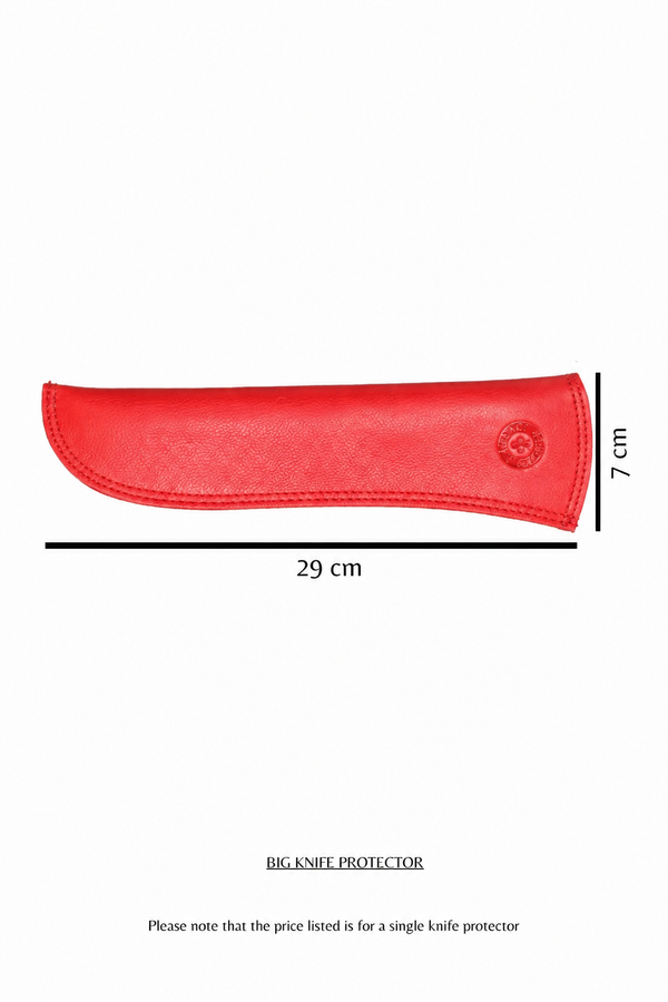 Leather Knife Protector - Red