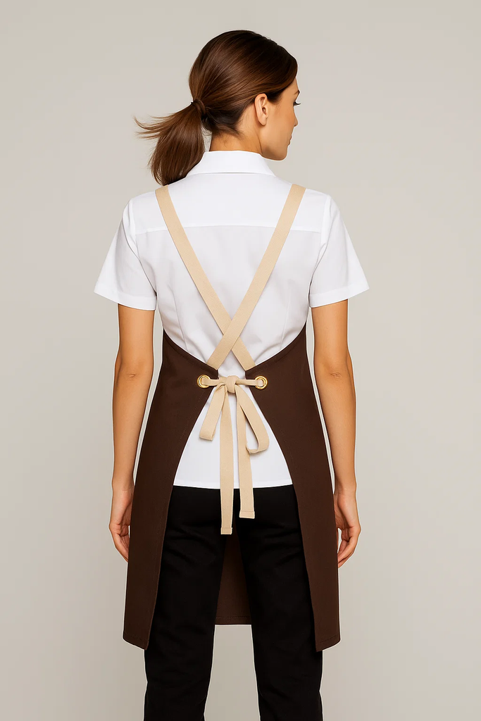 Bondi Chocolate brown / Beige straps - Ace Chef Apparels