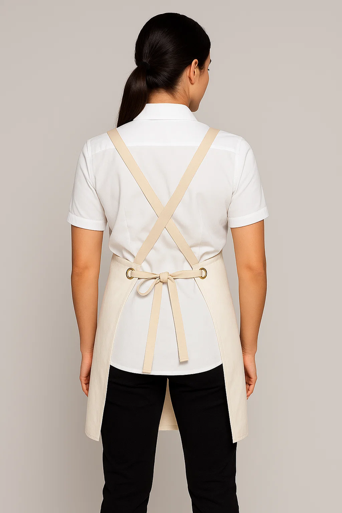 Bondi Denim ivory / Beige straps - Ace Chef Apparels