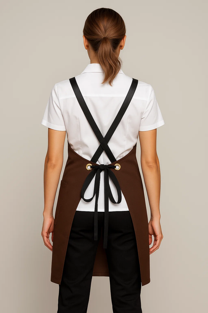 Bondi Chocolate brown / Black PU - Ace Chef Apparels