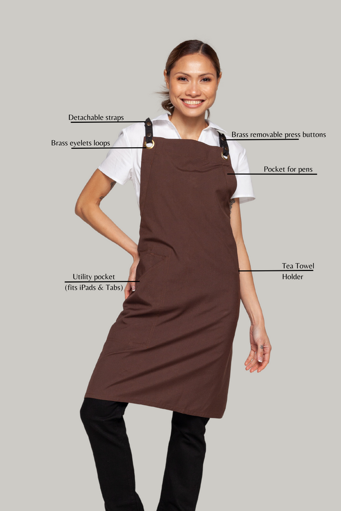 BONDI Chocolate brown / Black dual tone - Ace Chef Apparels