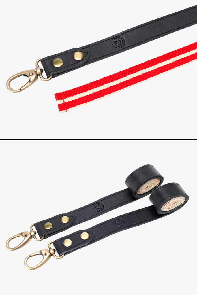 Interchangeable Black Leather with Red & White Strap - Ace Chef Apparels