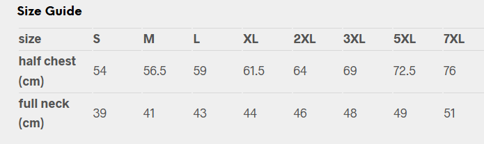 Men’s Blake Long Sleeve Shirt size guide