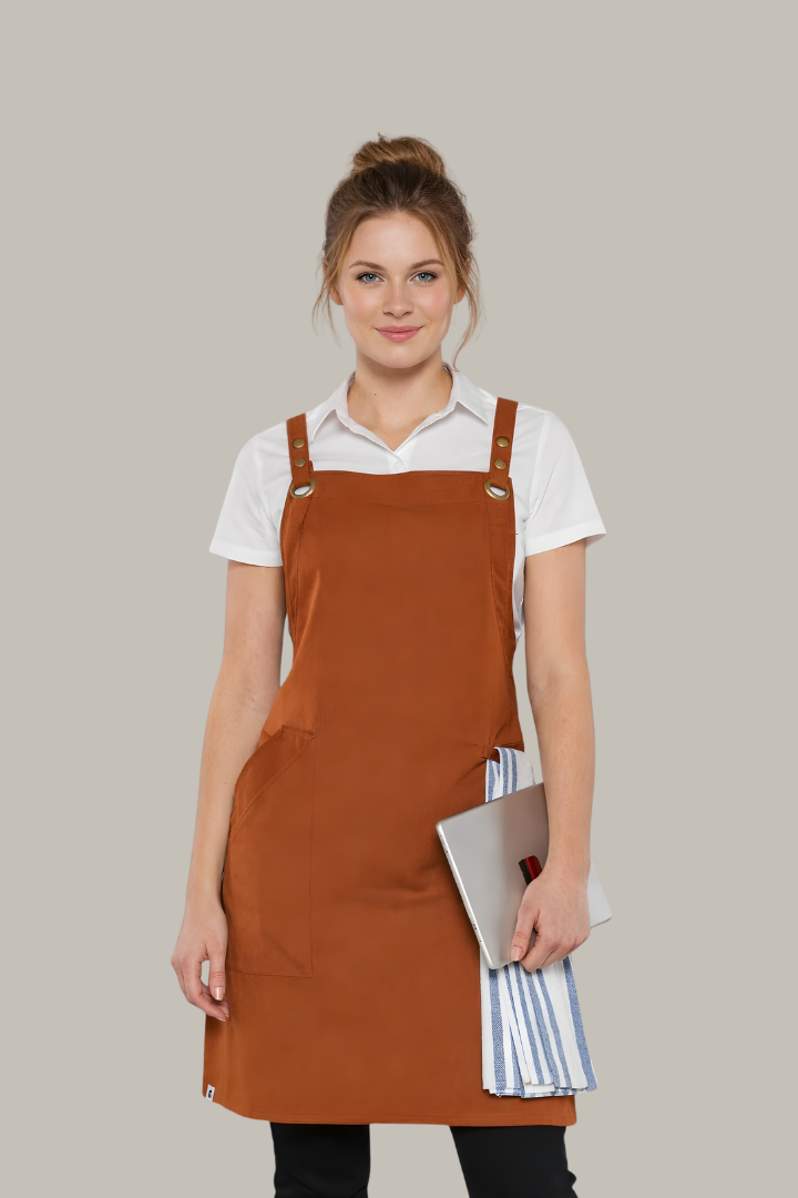 Bondi Crossover Apron Interchangeable Straps Cinnamon