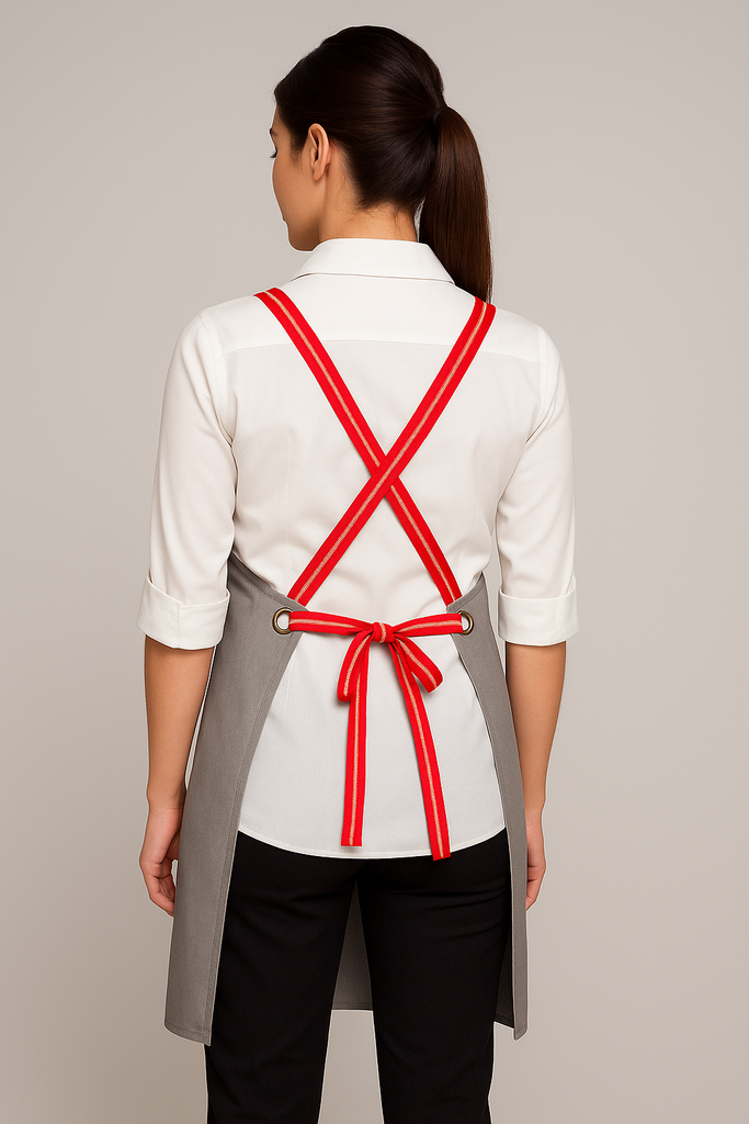 Bondi Steel grey  / Red dual tone - Ace Chef Apparels
