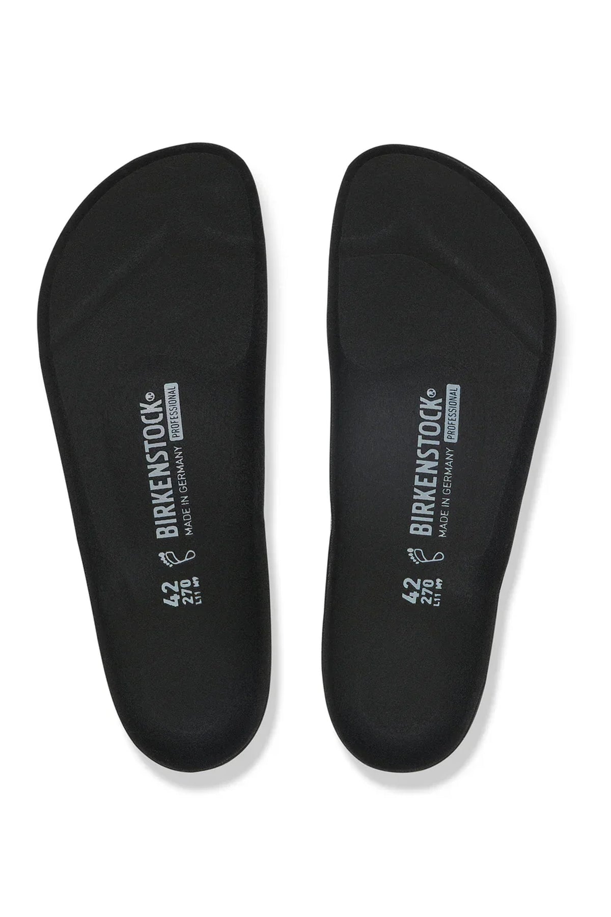 Birkenstock Profi Birki Replacement Footbed – Black Polyurethane Insole