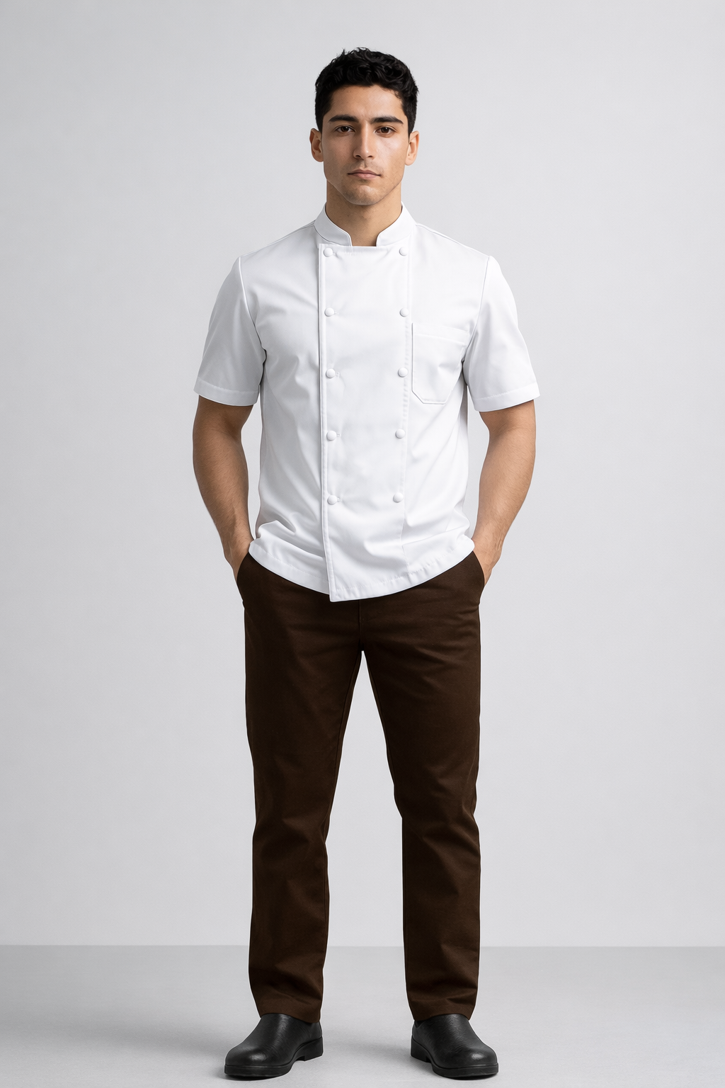 Drawstring Brown Chef Pants