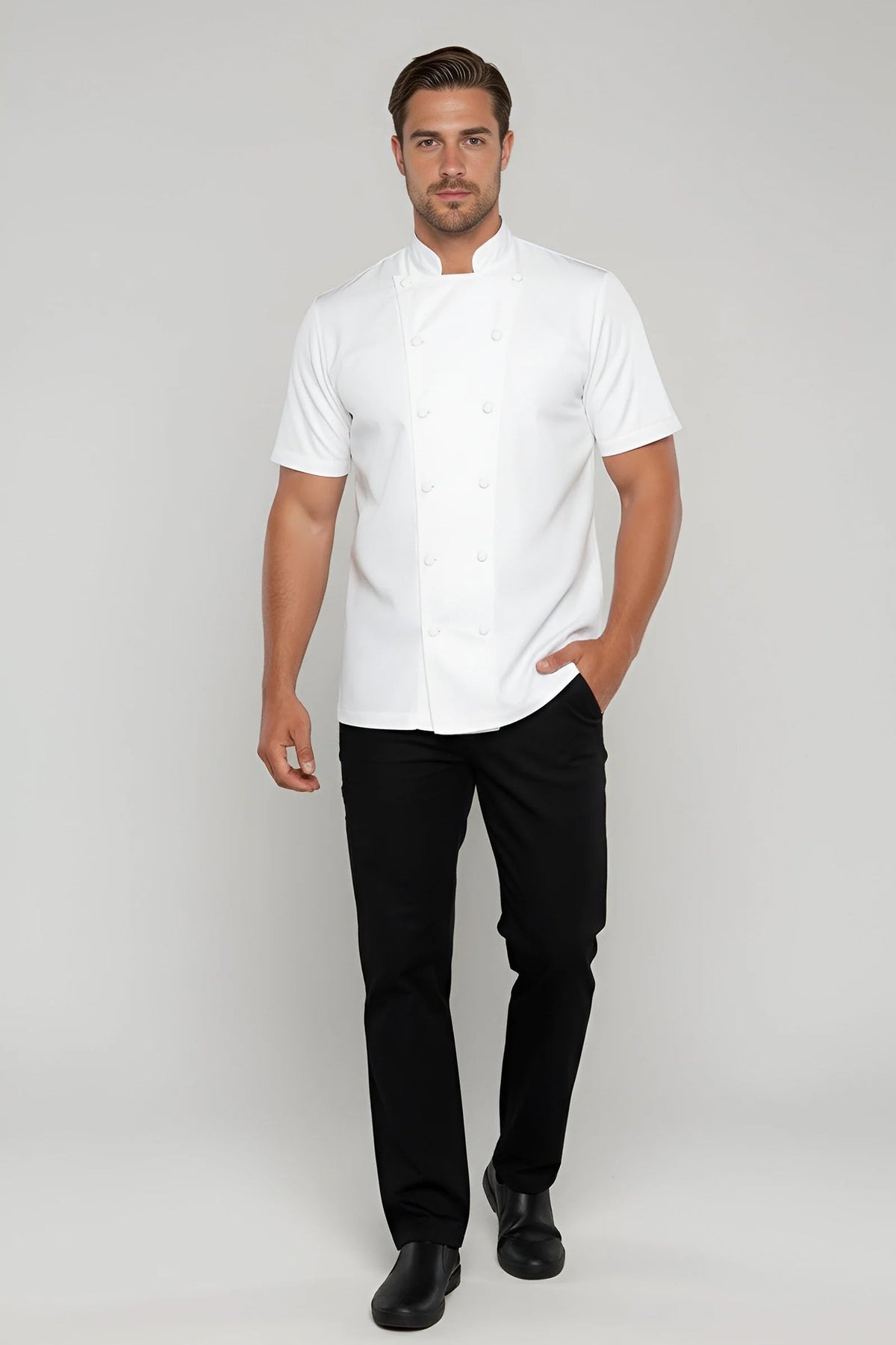 Drawstring Black Chef Pants