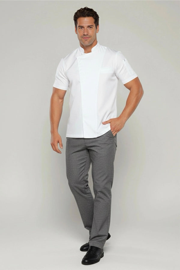 Drawstring Charcoal Grey Chef Pants