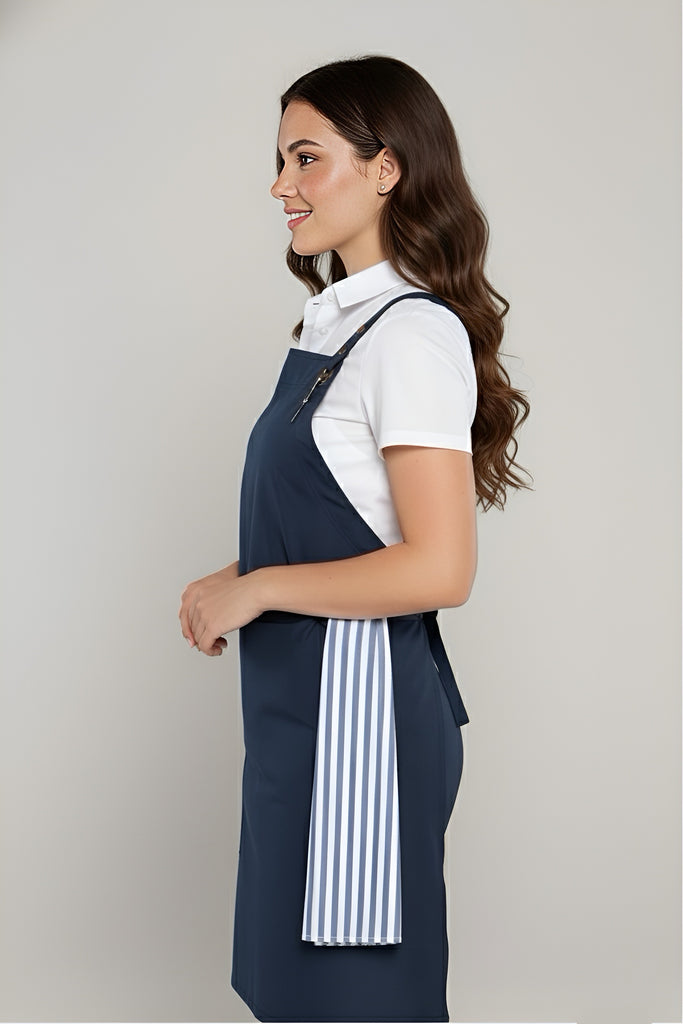 Bondi Crossover Apron Interchangeable straps Bluish Grey - Ace Chef Apparels