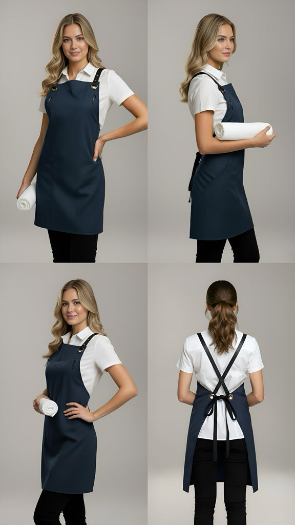 Bondi Bluish grey / Black PU - Ace Chef Apparels