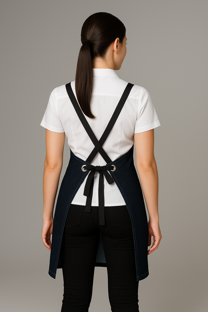 Bondi Denim indigo / Black PU - Ace Chef Apparels