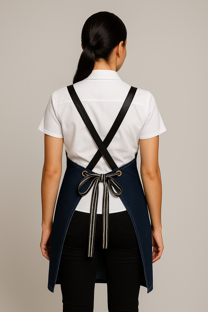 Bondi Denim indigo / Black leather dual tone - Ace Chef Apparels