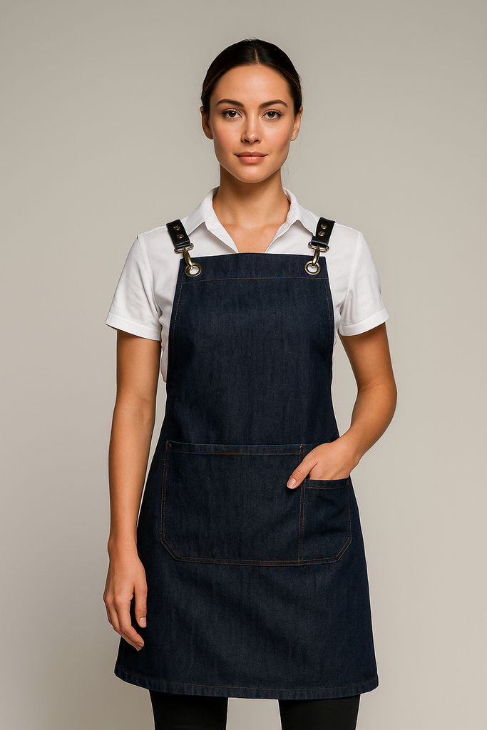 Bondi Denim indigo / Black leather dual tone - Ace Chef Apparels