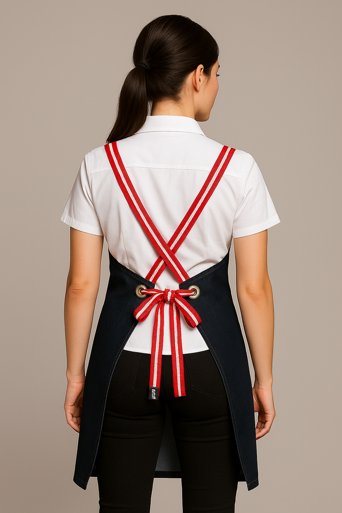 Bondi Denim indigo / Red dual tone - Ace Chef Apparels