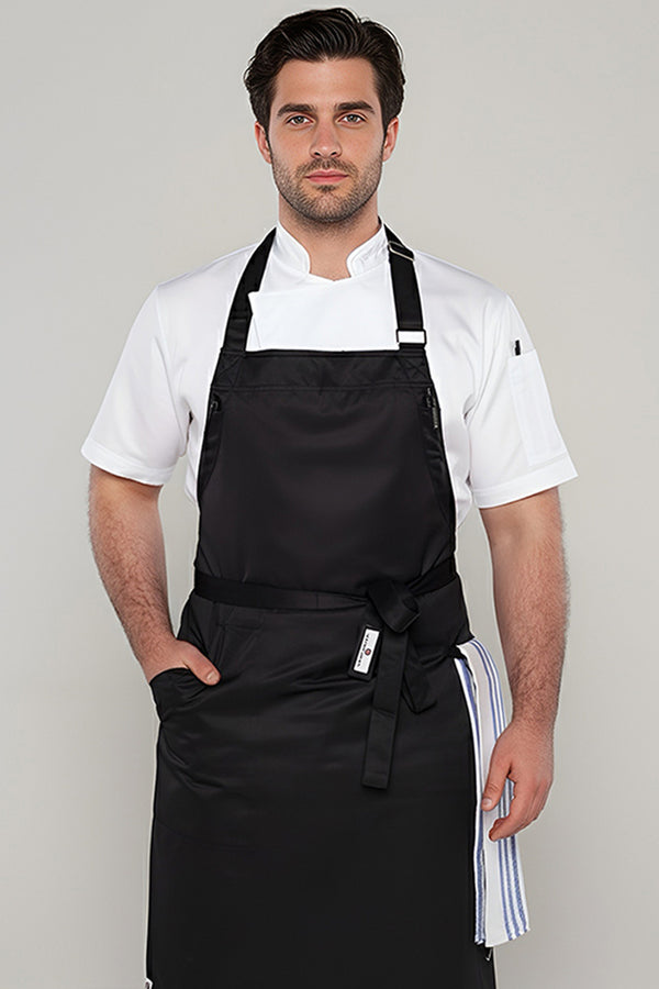 Niche Black Bib Chef Apron