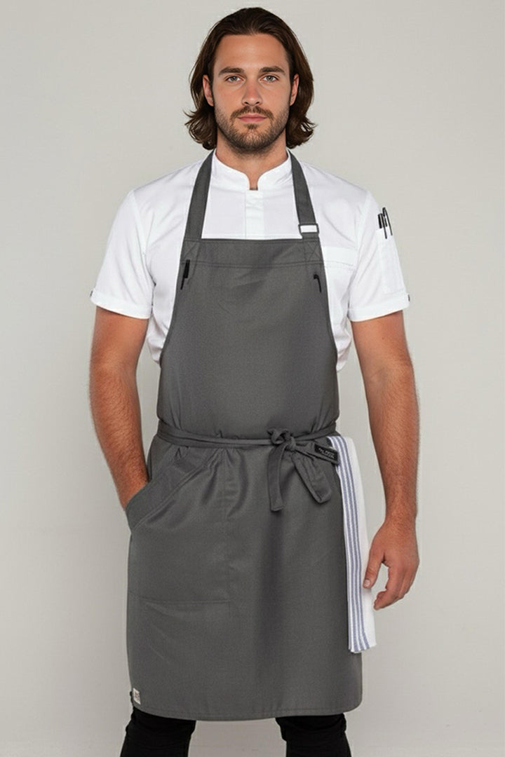 Niche Worstead Grey Chef Bib Apron