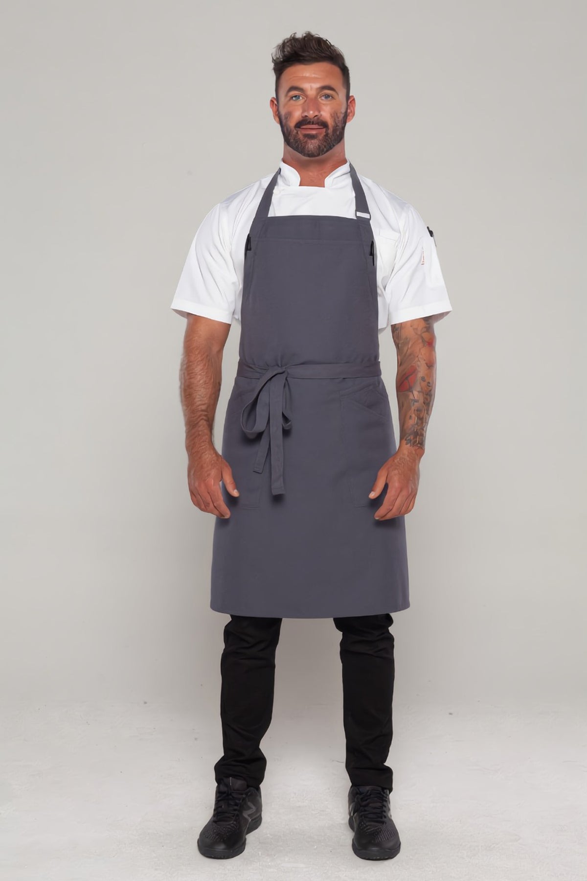 Niche Light Grey Chef Bib Apron