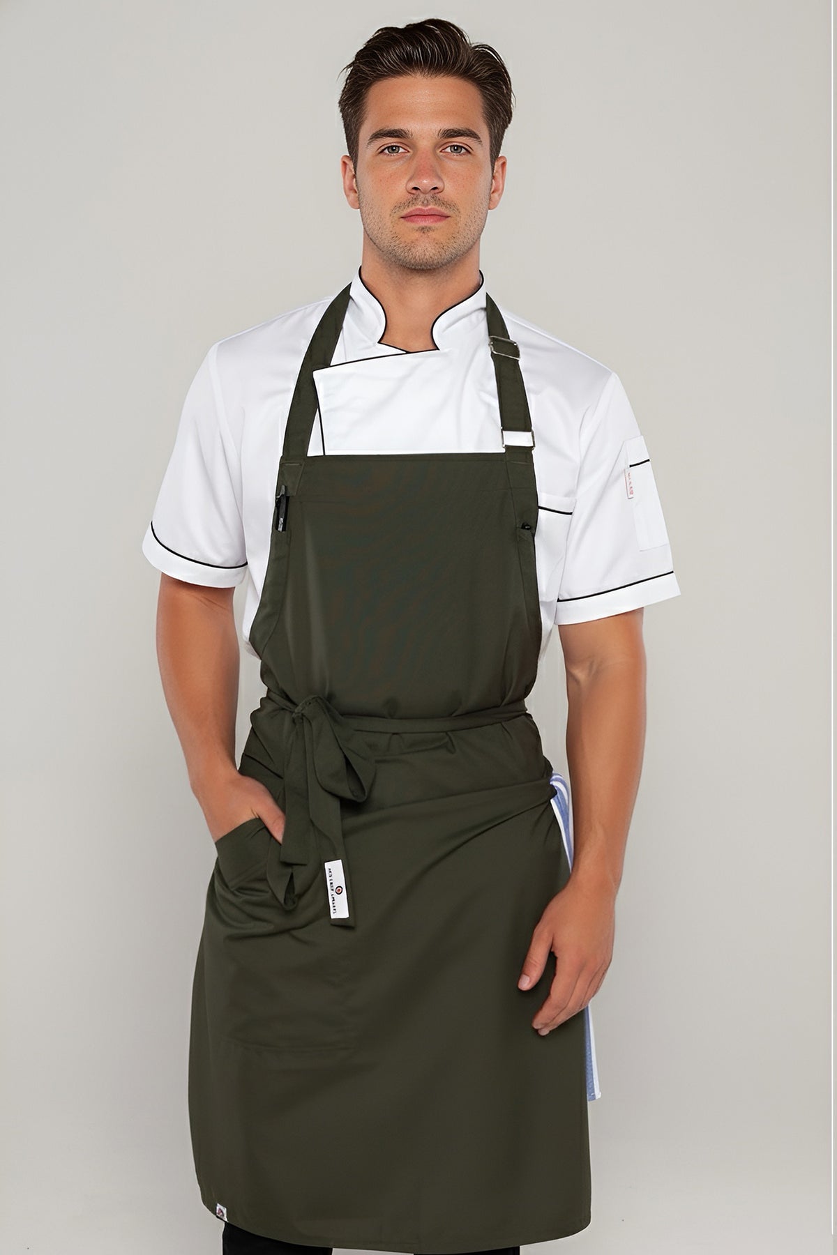 Niche Dark Green Chef Bib Apron
