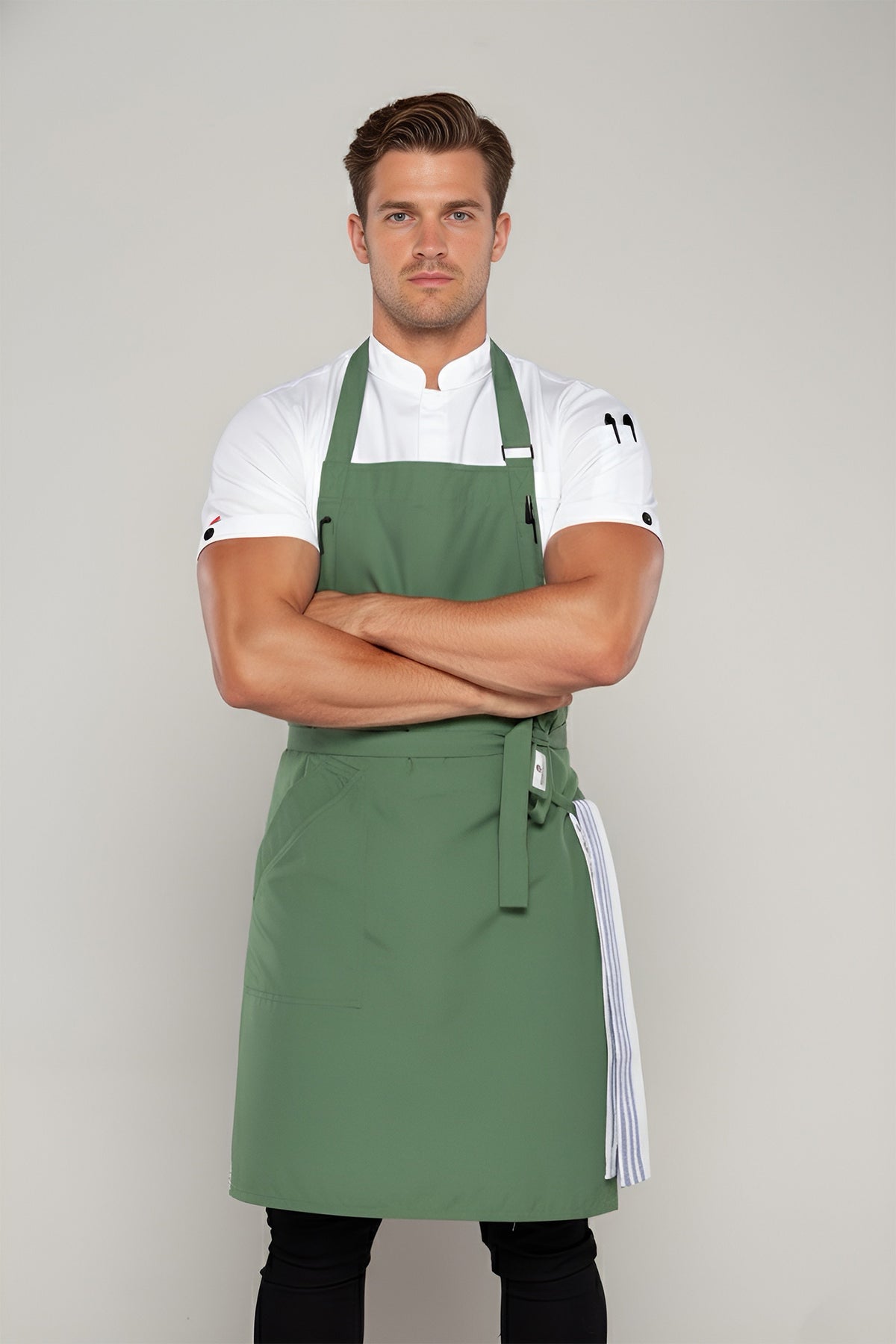 Niche Forest Green Chef Bib Apron
