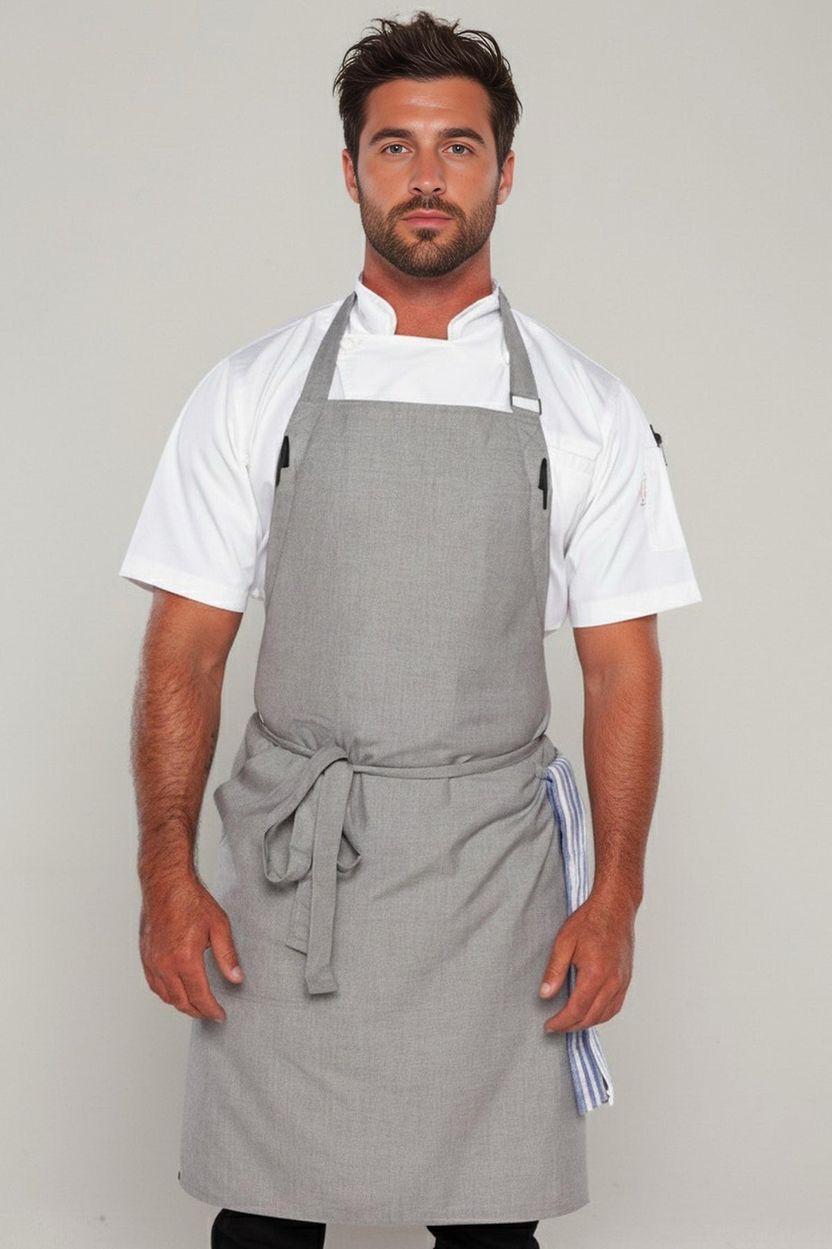 Niche Steel Grey Chef Bib Apron