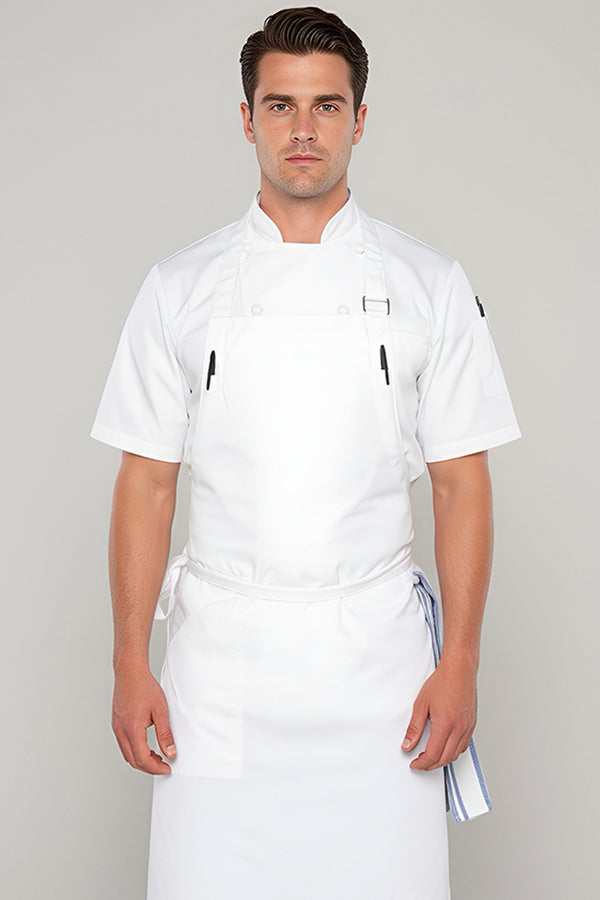 Niche White Chef Bib Apron