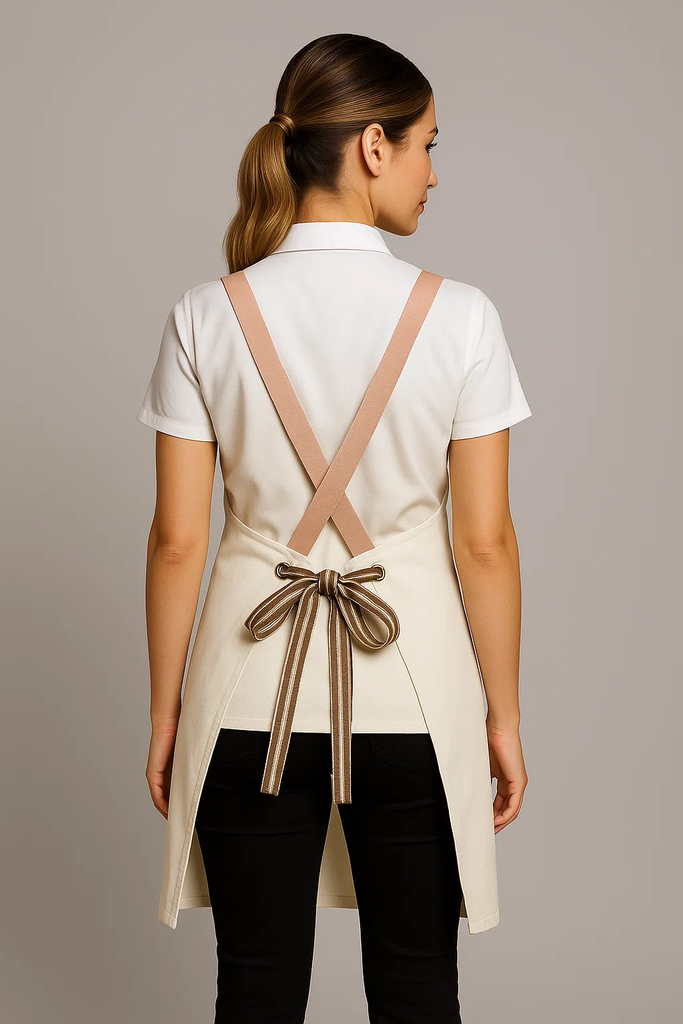 Bondi Denim ivory / Pink leather with beige dual tone - Ace Chef Apparels