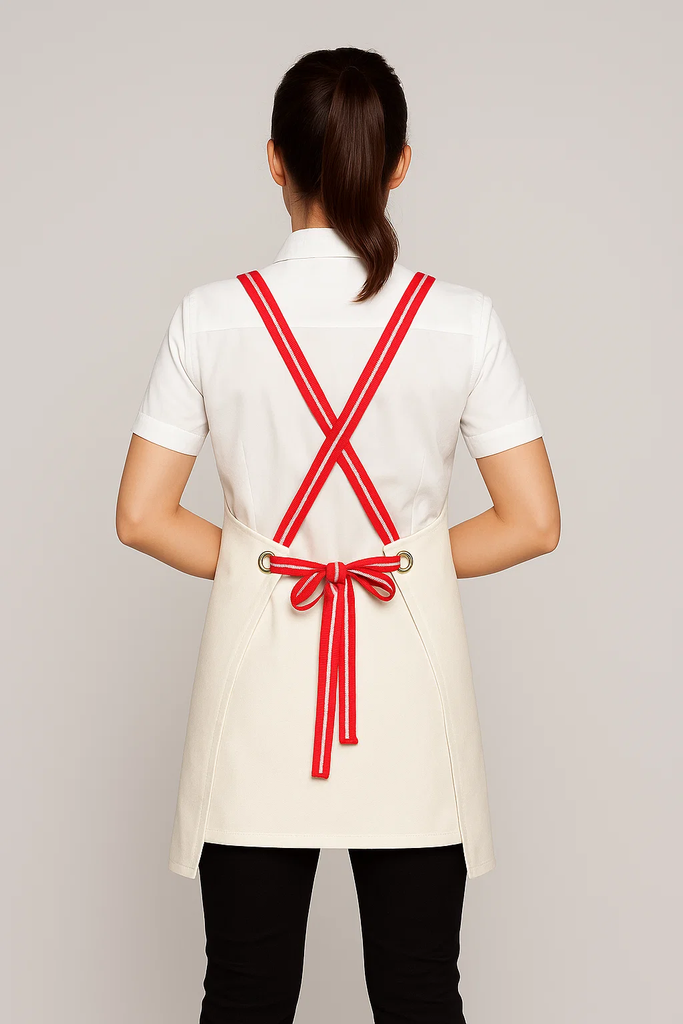 Bondi Denim ivory / Red dual tone - Ace Chef Apparels