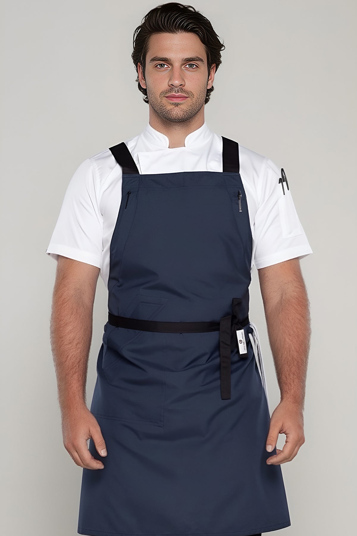 Byron Bluish Grey Crossover Chef Apron