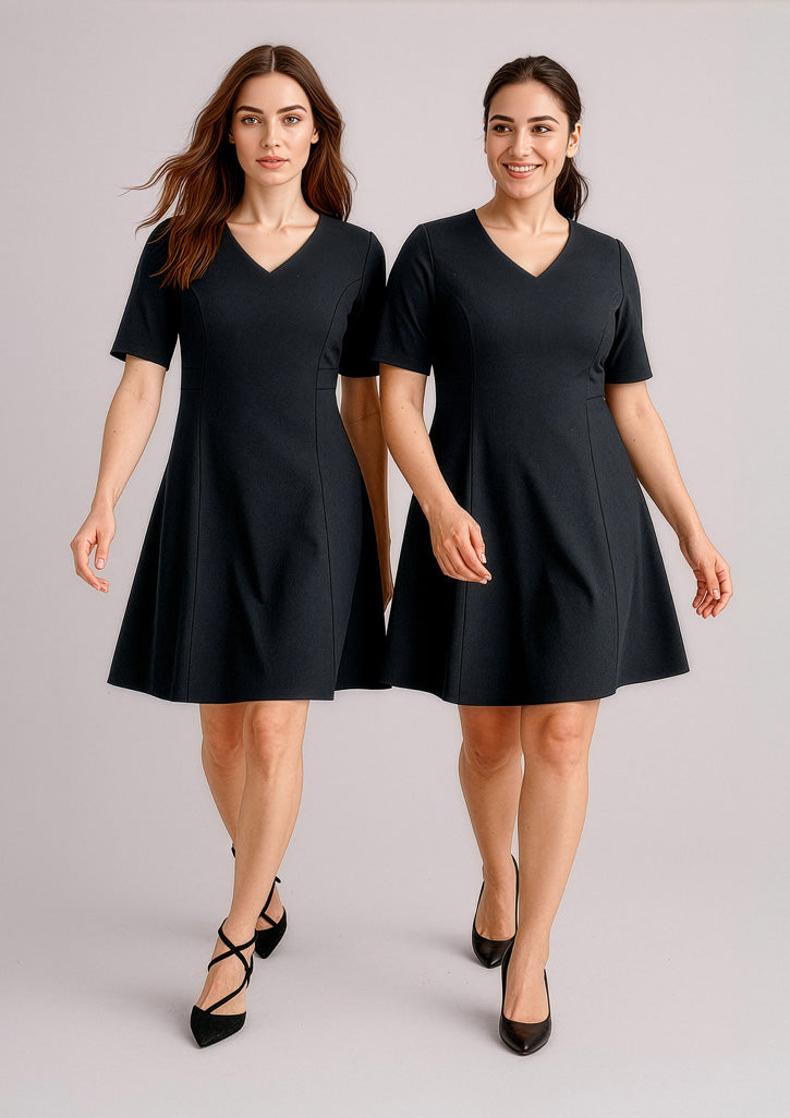 Womens Siena Extended Short Sleeve Dress