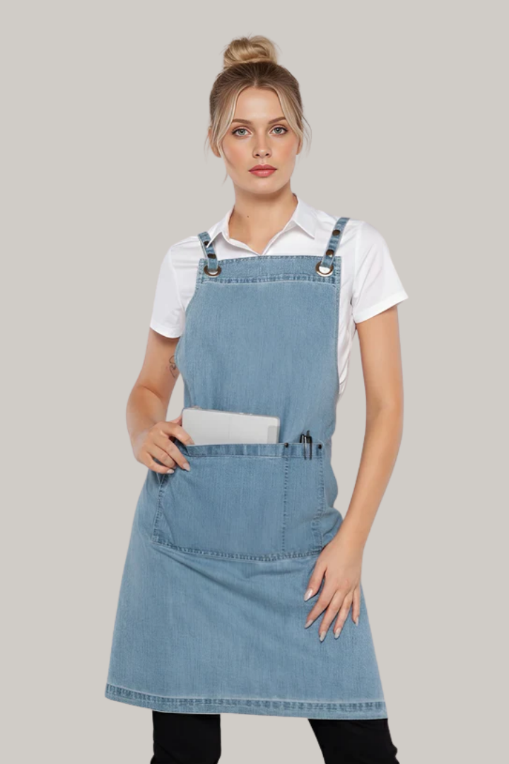 Bondi Stone Wash Crossover Apron - Interchangeable Straps
