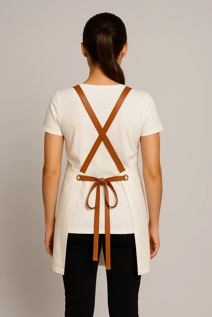 Bondi Denim ivory / Tan PU - Ace Chef Apparels