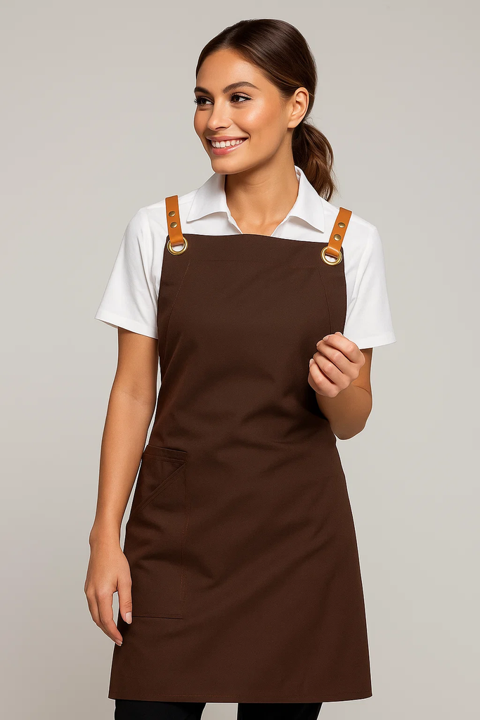 Bondi Chocolate brown / Tan PU - Ace Chef Apparels