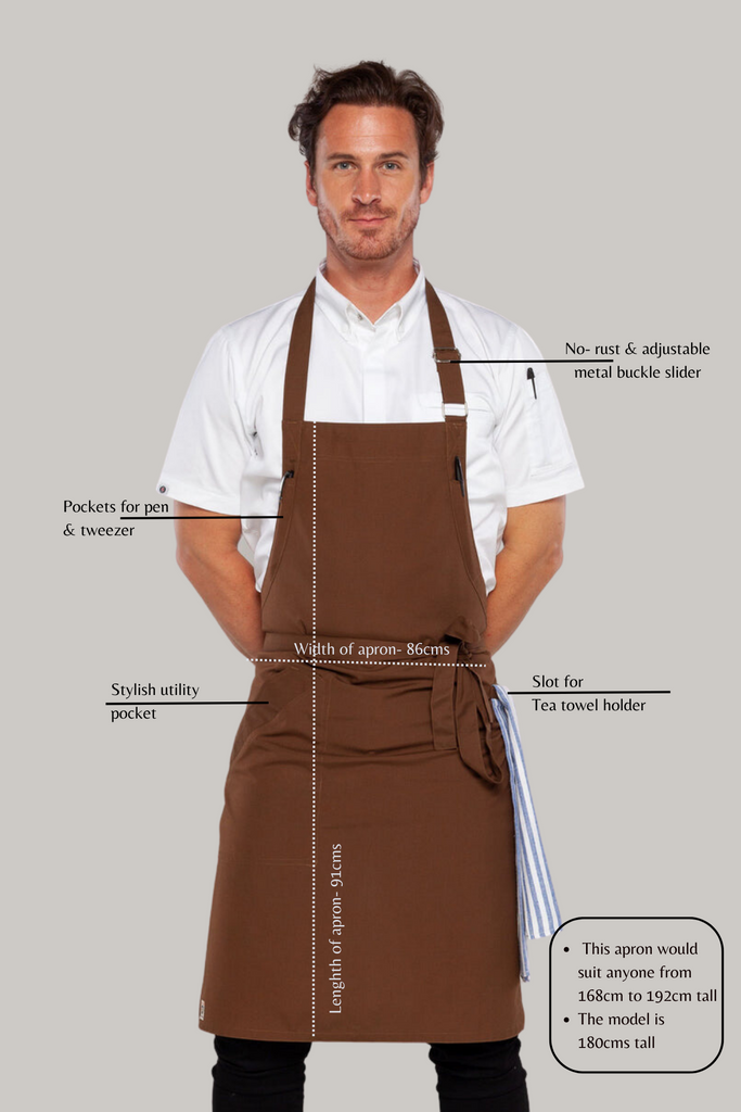 Niche Tobacco Chef Apron one size - Ace Chef Apparels