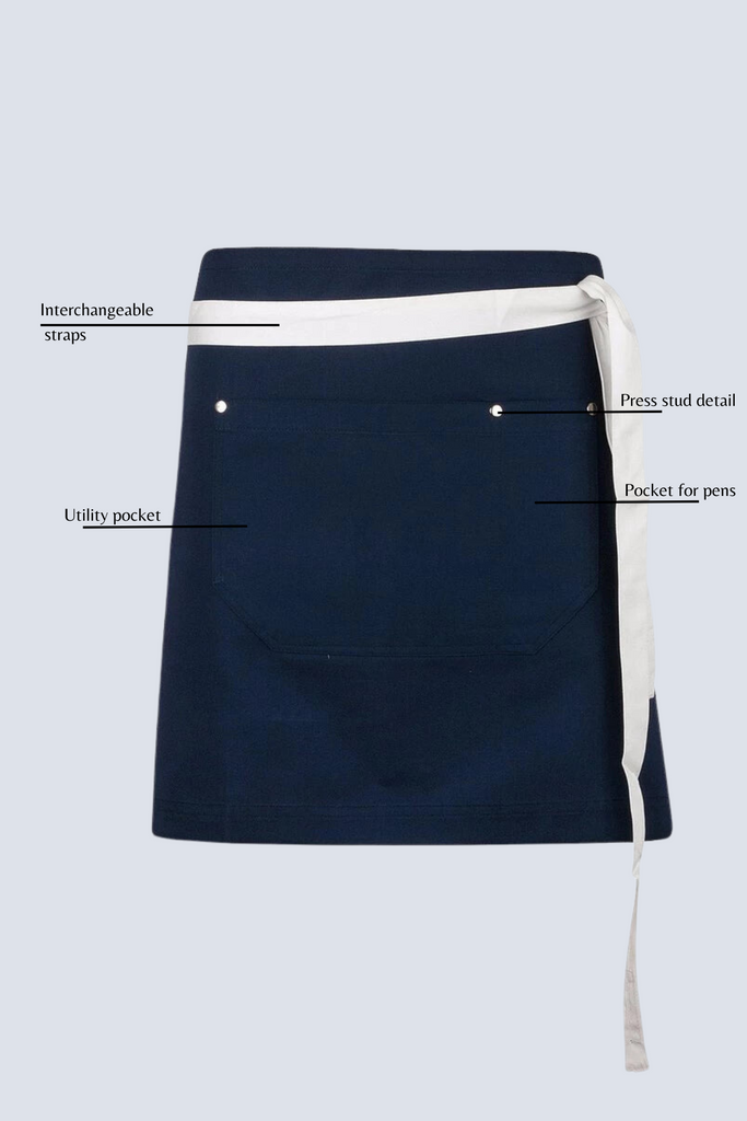 Waist aprons Navy frazer - Ace Chef Apparels