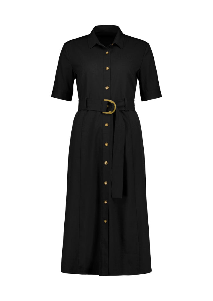 Womens Adele Midi Dress | Black