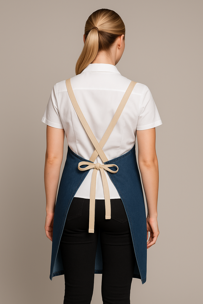 Bondi Denim blue / Beige straps - Ace Chef Apparels